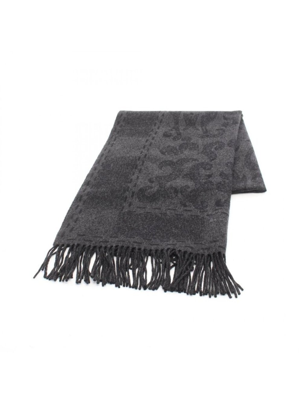 Bvlgari Shawl Logo Embroidery Damask Scarf